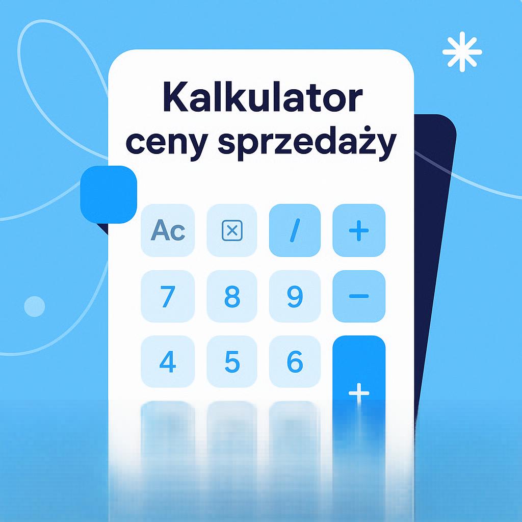 Ilustracja kalkulatora ceny sprzedaży
